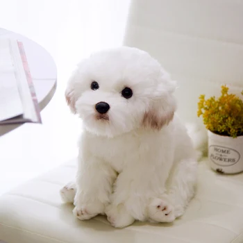  Kawaii Baby Doll Simulare Câine Și Lup Jucării De Pluș Realiste Umplute Animale De Companie Papusa Moale Anime Decor De Colectare De Jucării Pentru Copiii Cadou