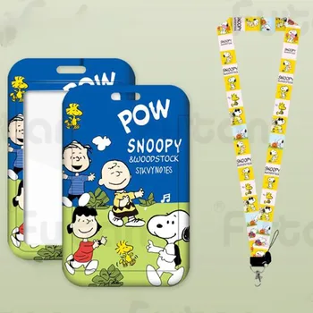  Kawaii Snoopy Pluș Desene animate Păpuși Drăguț Ins Carte de Autobuz Permis de Muncă Cartelei Anime Jucării de Pluș pentru Fata Ziua de nastere Cadou
