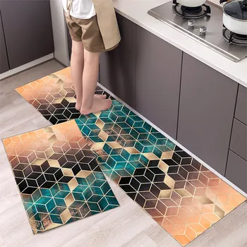  La Modă Simplu Stil Nordic Bucătărie Floor Mat Covor De Uz Casnic Fâșie Lungă Usa Mat Modern Decor Acasă