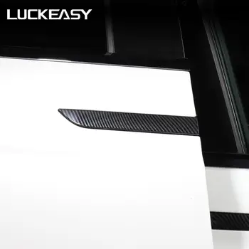  LUCKEASY mânerul Ușii benzi tapiterie Pentru tesla model X 2016-2022 PRECUM ABS ușa Mașinii autocolante decorare 4buc/set