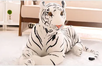  Mare 60cm tigru alb predispuse tigru de pluș jucărie cadou de ziua p2056