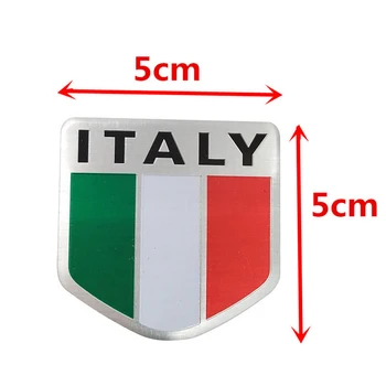  Metal Italia Drapelul, Emblema, Insigna de Styling Auto Autocolant Decal pentru Ferrari, Maserati, Lamborghini, Alfa Romeo, Fiat, Chevrolet, Honda