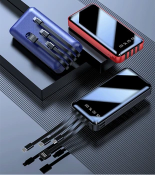  Mini Big-capacitate Propria linie 111Wh/3.7 V 30000mAH USB QC3.0 PD 2.0 UN 10W Rapid de încărcare de Baterii Li-polimer pentru telefon power bank