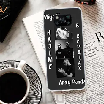  MiyaGi Andy Panda Capac Pentru Xiaomi Poco X3 X4 NFC M3 M2 M4 Pro Caz de Telefon F3 F2 F1 Mi Nota 10 Lite A3 A2 A1 CC9 Imprimare Coque