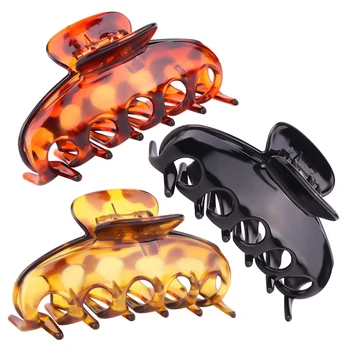  Moda Negru de Gheare de Păr Clipuri pentru Femei Accesorii de Par Maro Agrafă Nouă Modă Crab Clip Agrafe Pălării de Partid Cadou