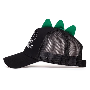  Moda pentru copii șapcă de baseball pălărie de hip-hop reglabil desene animate dinosaur broderie plasă de capace de soare în aer liber sapca snapback pălării
