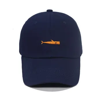  Moda Șapcă de Baseball pentru Bărbați și Femei Retro Tata Pălării de Vară în aer liber Viziere Capac Unisex Snapback Hat Pește Broderie Șapcă de Baseball