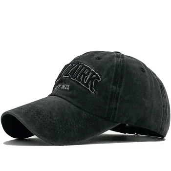  Nisip fierbinte spălat bumbac șapcă de baseball hat pentru femei barbati vintage tata hat NEW YORK broderie scrisoare de sport în aer liber capace