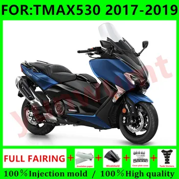  NOI ABS Motocicleta carenajele kit potrivit Pentru TMAX530 TMAX T-MAX DX 530 2017 2018 2019 caroserie Carenaj complet kituri set albastru negru