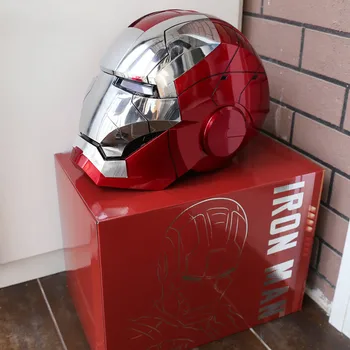  Noi AutoKing Casca Iron Man 1:1 Mk5 Control Vocal Ochii cu Lumina Modelul Jucării pentru Adulți Electric Portabil Cadou de Crăciun