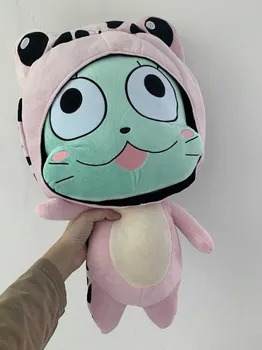  Noi Drăguț Japonia Anime Fairy Tail Frosch Fericit Pisica Roz Broasca Rochie de Pluș Umplute Cosplay Perna Papusa 58cm Copii, Jucarii Copii, Cadouri