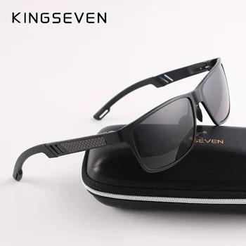  Noi KINGSEVEN Polarizat ochelari de Soare Barbati de Brand Designer de sex Masculin Epocă Ochelari de Soare Ochelari de oculos gafas de sol masculino