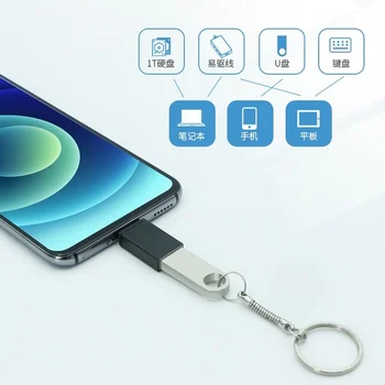  NOUL Tip C Adaptor OTG Mini Portabil de Aliaj de Aluminiu de Tip C Male La USB 3.0 de sex Feminin Converter pentru Telefonul Android USB Disk