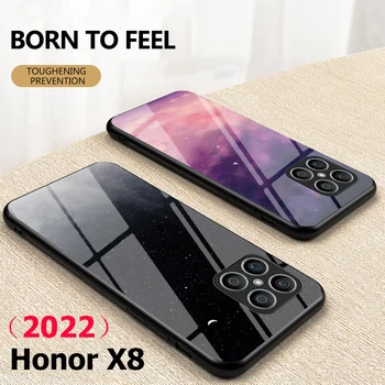  Onoare X8 8 X 8 X Max 2022 Sticla carcasa din Spate pentru Huawei Honor X8 Caz Hono 8X Max Capac Greu HonorX8 8XMax la Șocuri Capa