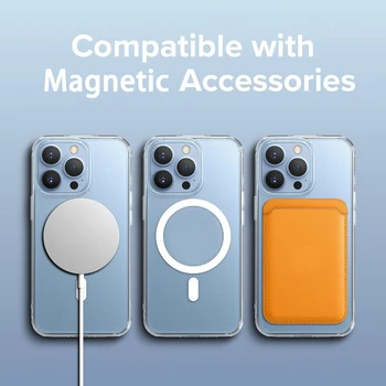  Original Nu Amprentă Mat de Caz Pentru iPhone 13 pro max 12 Magnetic de adsorbție Magnet de Încărcare Wireless translucid capacul din spate