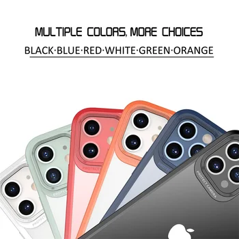 Pentru iPhone 14 13 12 11 XR XS X mini plus pro max Silicon de Protecție la Șocuri Anti picătură de Lux Caz Acoperire Spate Transparent