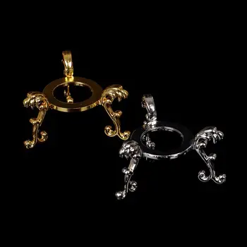  Placat cu aur de Afișare Piatră prețioasă Ou Bază de Sprijin glob de Cristal suport Suport Ornament de Cristal Lumina Mingea de Metal de Bază