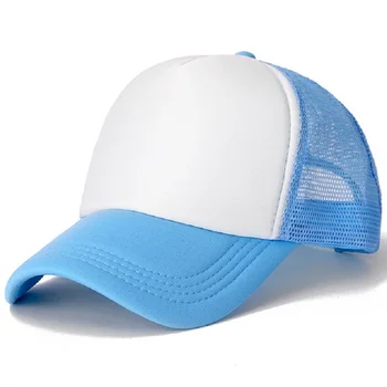  Prețul cu ridicata Free LOGO Design Personalizat Trucker Hat Baseball Cap Femei Bărbați Gol a ochiurilor de Plasă Reglabil Palarie de Soare fată Băiat Gorras