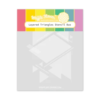  Rafinat Stratificat Triunghiuri Stencil Duo Relief Mucegai DIY Cărți de Hârtie Ambarcațiuni de Tăiere 2022 Noi