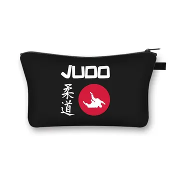  Rece Martiale Taekwondo /Imi Place Judo / Imprimare Machiaj Pungi Pentru Călători Femei Sac De Cosmetice Femme Neceser Face Sac Sac De Depozitare