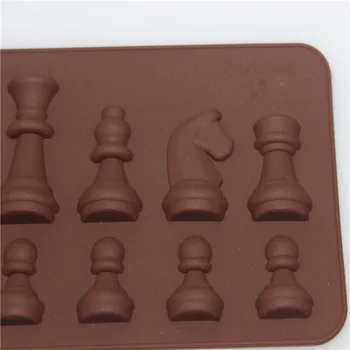  Silicon Mucegai Ciocolata Internațional de Șah Ciocolata Instrumente de Copt Non-stick Silicon Tort Mucegai Jeleu Bomboane Forme de Bucătărie Matrite