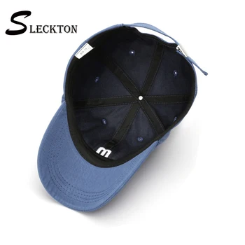  SLECKTON Mens Bumbac Șapcă de Baseball pentru Femei și Bărbați Moda Snapback Pălării M Broderie Pălărie de Vară Casual Viziere Gorras Unisex
