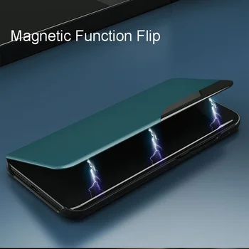  Smart Fereastra de Afișare Flip Cover pentru Samsung Galaxy M52 M12 M51 M31 M21 Cazuri Cazul Stil de Afaceri, Shockproof Protecție Completă Capa