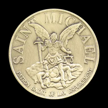  Statele Unite Departamentul De Poliție Phoenix Suvenir Bronz Placat Cu Moneda Saint Michael Model Monedă Comemorativă Moneda