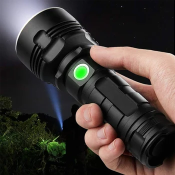  Super-Puternic Lanterna LED rezistent la apa lanterna USB reincarcabila CREE XHP70 lampă Ultra Bright Lanterna pentru vanatoare camping