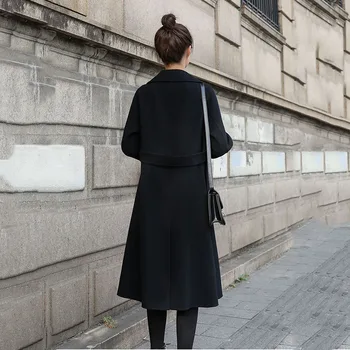  Tracyen Căptușit Cu Lână Coats Pentru Femei De Iarnă 2021 Moda Uza Mid-Lungime Coreean Hepburn Canadiană Femeie Haine 3 Vândute 5 Dimensiune