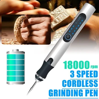  USB Gravură Pen, Reîncărcabilă Gravor Gravură Stilou, fără Fir de Gravare, pentru Lemn Kit pentru Sticlă, Piatră, Bijuterii de Unghii Ceramică