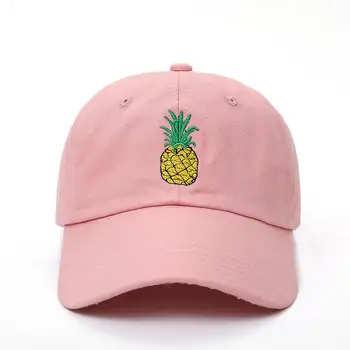  VORON noi Ananas Brodate pălărie Amuzant Fructe Proaspete Hipster Pălărie Ananas Tata Șapcă de Baseball Capac