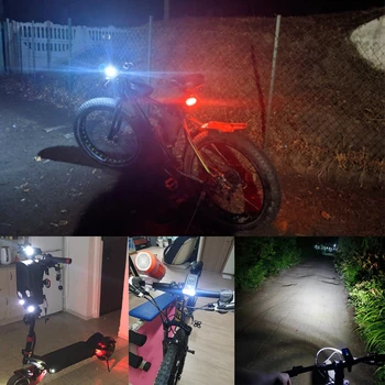  X-TIGRU Lumini pentru Biciclete Impermeabil USB de Încărcare Ușoară Bicicleta Aluminiu cu LED Lampă Față Faruri de Bicicletă Putere Banca cu Bicicleta Lanterna