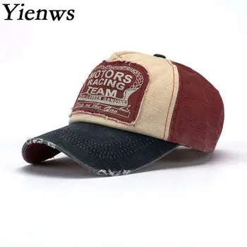 Yienws Epocă Blugi Curba Refuz Șapcă de Camionagiu Pentru Bărbați Oase Masculino Șapcă de Baseball de sex Masculin Reglabil Tata Pălării Casquette Homme YIC070