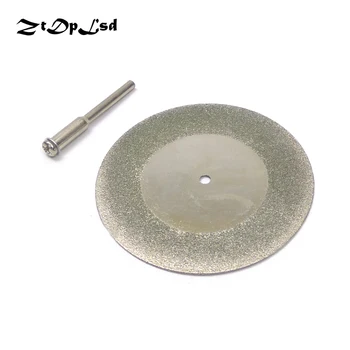  ZtDpLsd 1 x 60mm Circulară Roata de Diamant Lama +1buc 3mm Shank Tijă Rotativ Accesoriu Disc de Tăiere Electric Abrazive Dremel Instrument