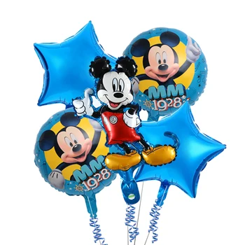 1set Mickey Minnie Mouse Tort Stele, Baloane Folie Copii 1 Ziua 32inch Numărul de Balon Decor Petrecere Copil de Dus Globo Jucarii