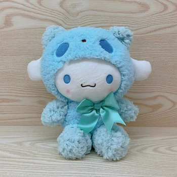  23CM Kawaii Sanrio Pluș Kitty Kuromi Melodia Mea Cinnamoroll Panda Transformat Papusa Drăguț Moale Umplute Anime Pluș Jucărie Pentru Fata Cadou
