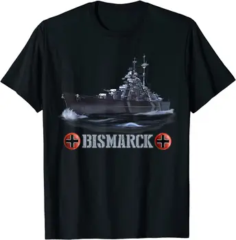 Al doilea RĂZBOI mondial Marinei germane Bismarck de Război T-Shirt. Premium Bumbac cu Maneci Scurte O-Neck Mens T Shirt Noi S-3XL