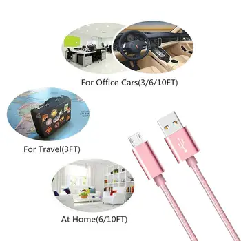  Cablu Micro USB pentru onoare 8x max 9 lite 7a 7x 1m 2m 3m Cabo Micro Usb de Încărcare rapidă Cablu pentru Nokia 105 130 3310 2017 6700 8800