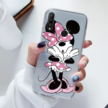  Clar Caz Pentru Huawei Y9 Prim-2019 P Inteligente Z Onoare 9X Capacul din Spate Minnie Mouse Mickey Drăguț Rață Fundas Moale Coque Pentru Onoare 9X