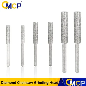  CMCP diamantat Cilindric Burr 4/4.8/5.5 mm Dia Drujba Ascuțit Piatră de Fișier 3mm Coadă pentru Dremel Instrument Rotativ