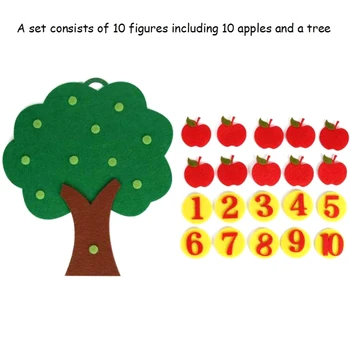  Copac Meci De Predare Digitale Jucărie Non-Țesute Puzzle Jucărie Gradinita De Copii Matematica Jucărie