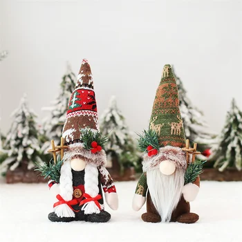  Crăciunul Decorarea Desktop Fără Chip Gnome În Picioare Papusa De Creatie Ornamente De Pom De Crăciun Decorare Anul Nou 2023 Cadou De Crăciun