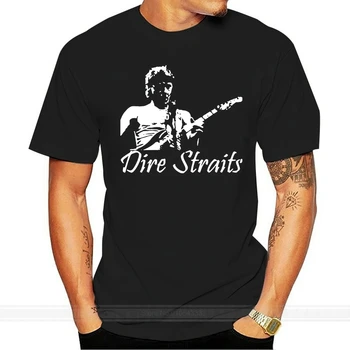  DIRE STRAITS Trupa de Rock Tribut Cântec de Muzică pe CD Negru T-Shirt Tricou Tricou Marimea S-3XL moda tricou barbati din bumbac brand teeshirt