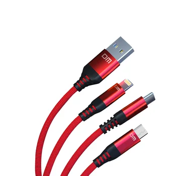  DM 3 în 1 Cablu USB pentru Telefon Mobil Micro USB de Tip C Cablu de încărcare pentru iPhone Cablu de Încărcare Micro USB Încărcător Cablu