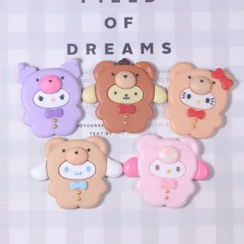  Kawaii Cinnamoroll Kuromi Mea Melodia Hello Kitty Desene animate Drăguț Mare de Rășină Accesorii Telefon DIY Caz Cana de Apa Cadou Material