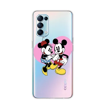  Mickey Si Minnie Pentru OPPO Reno6 5 4 Z F 4G 5G Găsi X2 X3 Neo Lite Pro Plus Transparent Telefon Moale Caz Coque