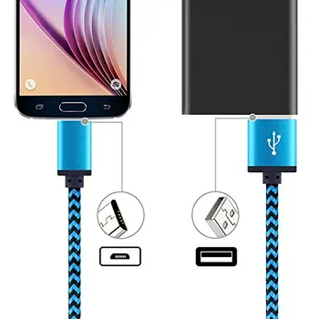  Nailon Împletite Micro USB Cablu de 1m/2m/3m Sincronizare de Date USB Cablu de încărcare Pentru Samsung HTC LG, huawei, xiaomi Telefon Android Cabluri