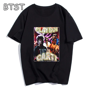  Noi Playboi Carti tricou T-shirt hypebeast vintage anii ' 90 rap hip hop-ul t shirt Design vestimentar Casual Tricou Topuri Hipster Haine Barbati