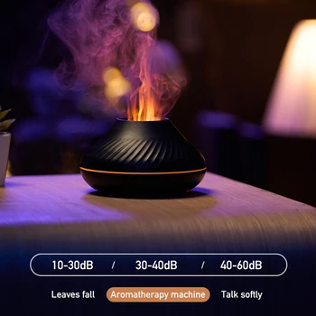  NOU Efect de Flacără Umidificator de Aer USB Ulei Esențial Difuzor Electric Aromaterapie Difuzor Simulare de Incendiu Flacăra Lămpii Difusor